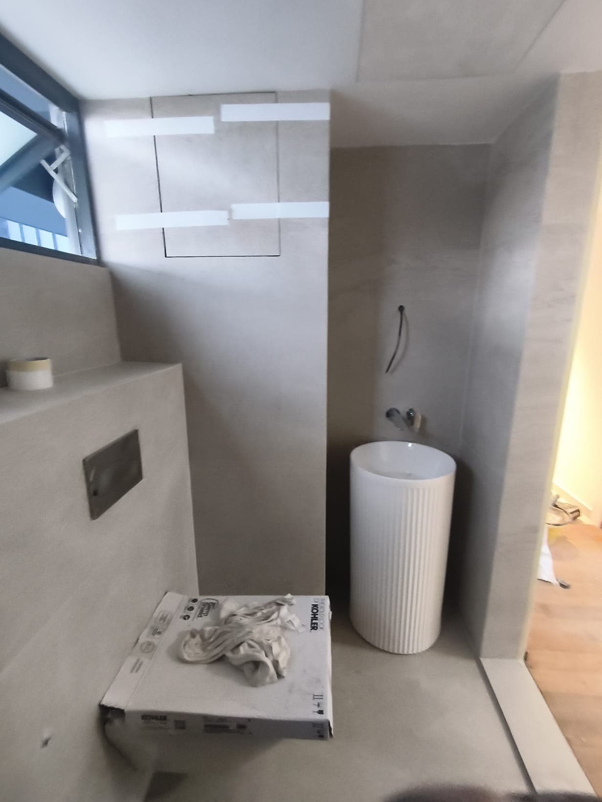 Home improvement project in a modern interior