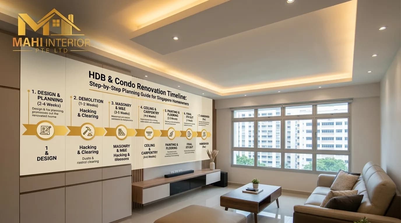 HDB & Condo Renovation Timeline: Step-by-Step Planning Guide for Singapore Homeowners